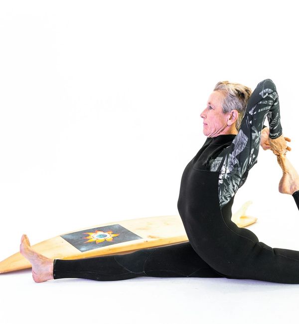 Woman in an energetic yoga pose, suggesting increased vitality and life force.